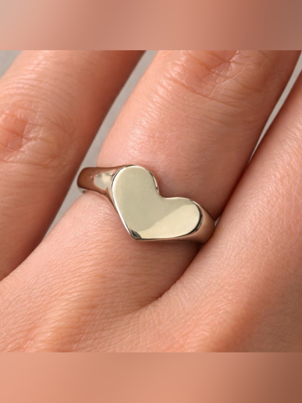 Sterling silver heart ring size 6-9 - Picture 6 of 13